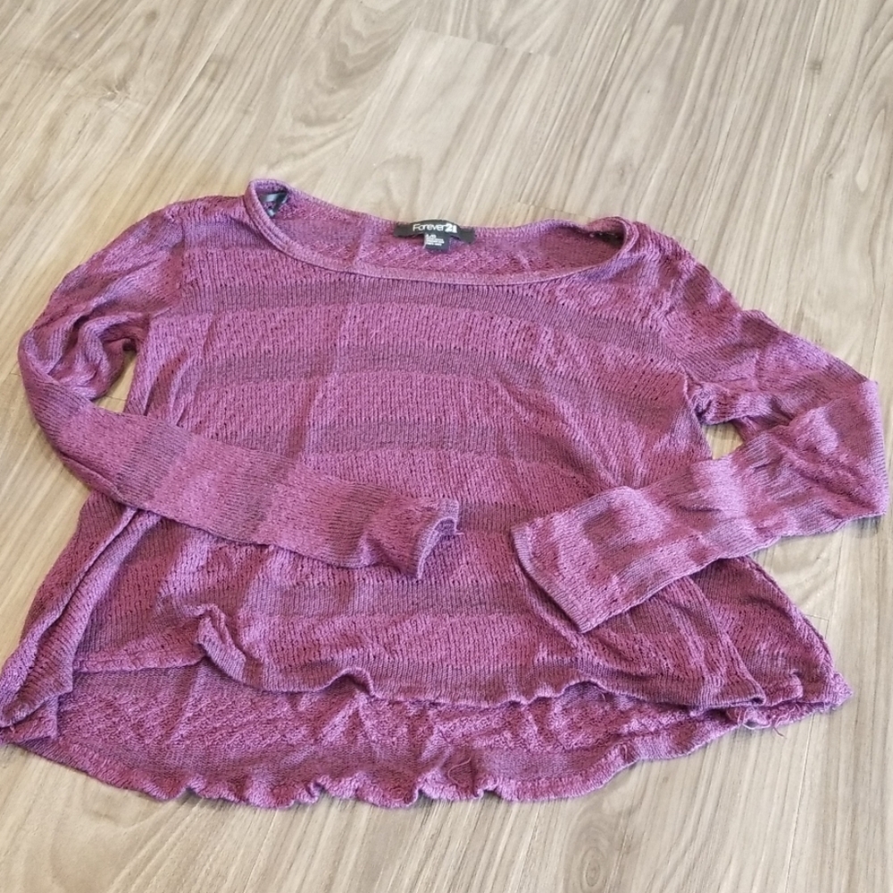Dark purple sweater